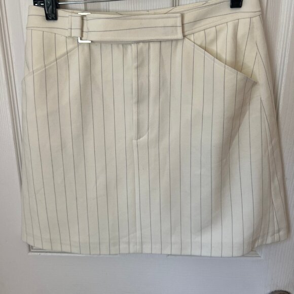 Club Monaco Striped Suiting Mini Skirt - Picture 5 of 6